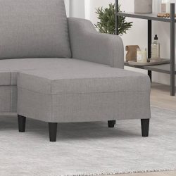 világosszürke szövet lábzsámoly 70x55x41 cm