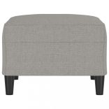 világosszürke szövet lábzsámoly 70x55x41 cm