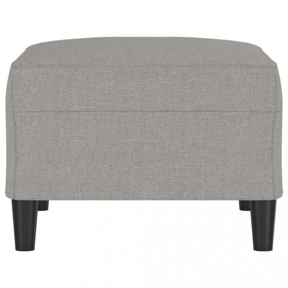 világosszürke szövet lábzsámoly 70x55x41 cm