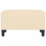 krémszínű szövet lábzsámoly 70x55x41 cm