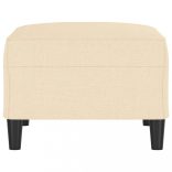 krémszínű szövet lábzsámoly 70x55x41 cm