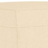 krémszínű szövet lábzsámoly 70x55x41 cm