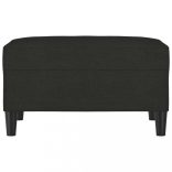 fekete szövet lábzsámoly 70x55x41 cm