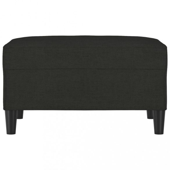 fekete szövet lábzsámoly 70x55x41 cm