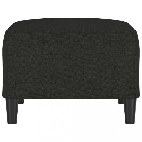 fekete szövet lábzsámoly 70x55x41 cm