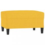 világossárga szövet lábzsámoly 70x55x41 cm