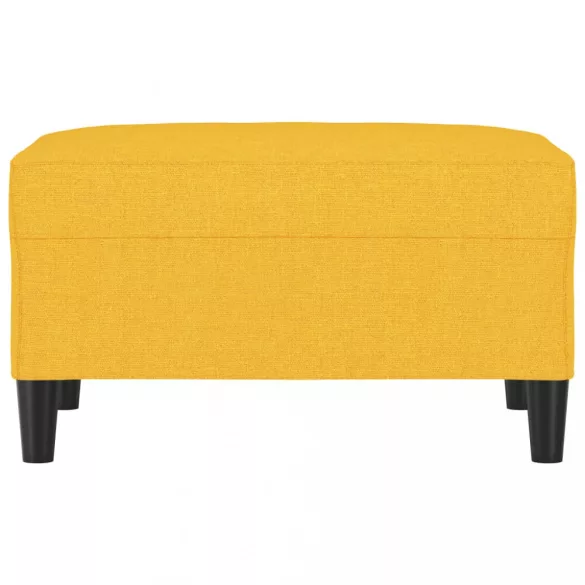 világossárga szövet lábzsámoly 70x55x41 cm