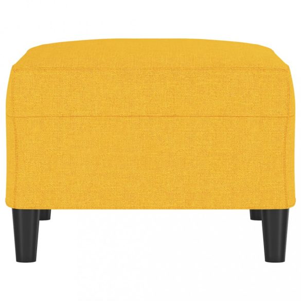 világossárga szövet lábzsámoly 70x55x41 cm