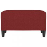 bordó szövet lábzsámoly 70x55x41 cm