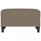 tópszínű szövet lábzsámoly 70 x 55 x 41 cm