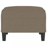 tópszínű szövet lábzsámoly 70 x 55 x 41 cm