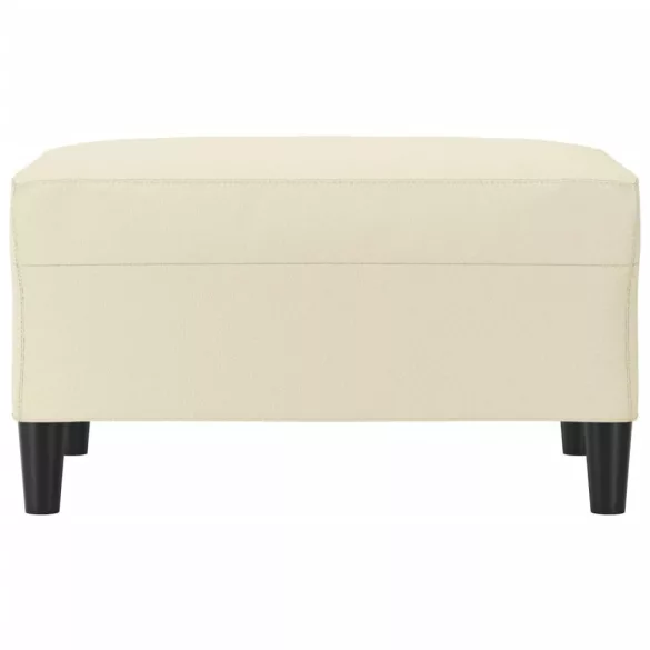 krémszínű műbőr lábzsámoly 70x55x41 cm