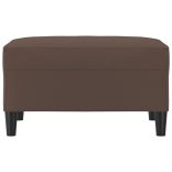 barna műbőr lábzsámoly 70x55x41 cm