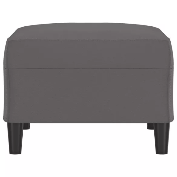 szürke műbőr lábzsámoly 70x55x41 cm