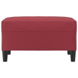 bordó műbőr lábzsámoly 70x55x41 cm