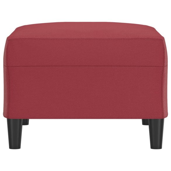 bordó műbőr lábzsámoly 70x55x41 cm