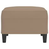 kávészínű műbőr lábzsámoly 70x55x41 cm