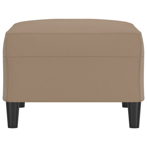 kávészínű műbőr lábzsámoly 70x55x41 cm