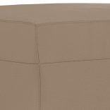 kávészínű műbőr lábzsámoly 70x55x41 cm