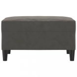 sötétszüke bársony lábzsámoly 70x55x41 cm