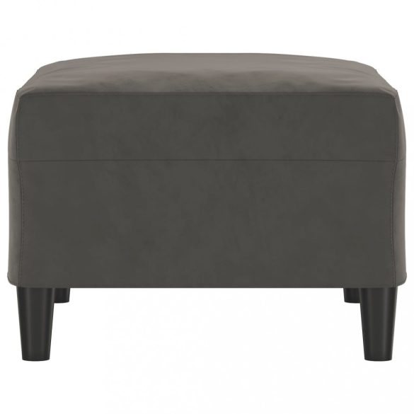 sötétszüke bársony lábzsámoly 70x55x41 cm