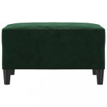 sötétzöld bársony lábzsámoly 70x55x41 cm