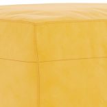 sárga bársony lábzsámoly 70x55x41 cm