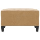 barna bársony lábzsámoly 70 x 55 x 41 cm