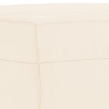 krémszínű bársony lábzsámoly 70x55x41 cm