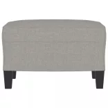 világosszürke szövet lábzsámoly 60 x 50 x 41 cm