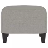 világosszürke szövet lábzsámoly 60 x 50 x 41 cm