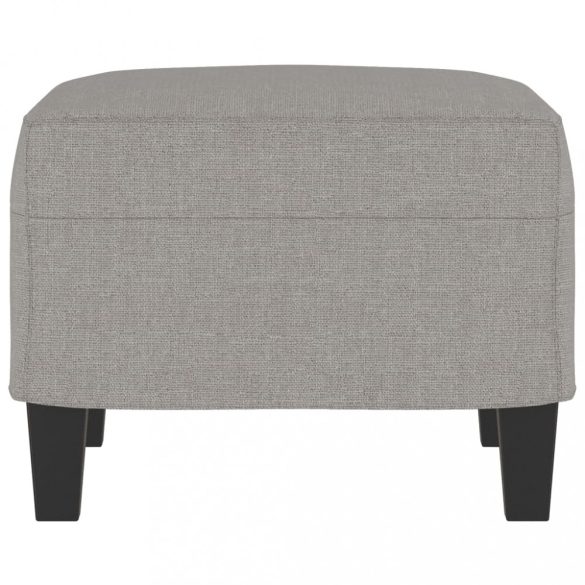 világosszürke szövet lábzsámoly 60 x 50 x 41 cm