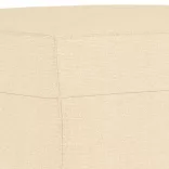 krémszínű szövet lábzsámoly 60 x 50 x 41 cm