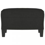 fekete szövet lábzsámoly 60 x 50 x 41 cm