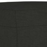 fekete szövet lábzsámoly 60 x 50 x 41 cm