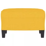 világossárga szövet lábzsámoly 60 x 50 x 41 cm