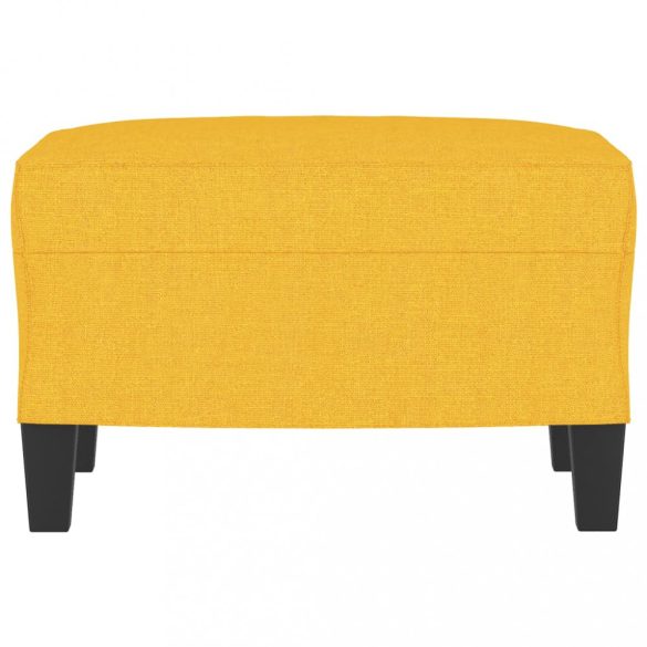 világossárga szövet lábzsámoly 60 x 50 x 41 cm