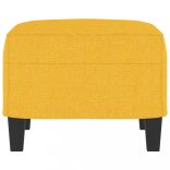 világossárga szövet lábzsámoly 60 x 50 x 41 cm