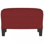 bordó szövet lábzsámoly 60 x 50 x 41 cm