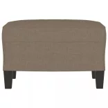 tópszínű szövet lábzsámoly 60 x 50 x 41 cm