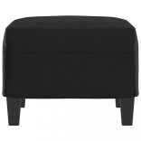 fekete műbőr lábzsámoly 60 x 50 x 41 cm