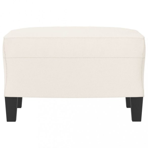 krémszínű műbőr lábzsámoly 60 x 50 x 41 cm