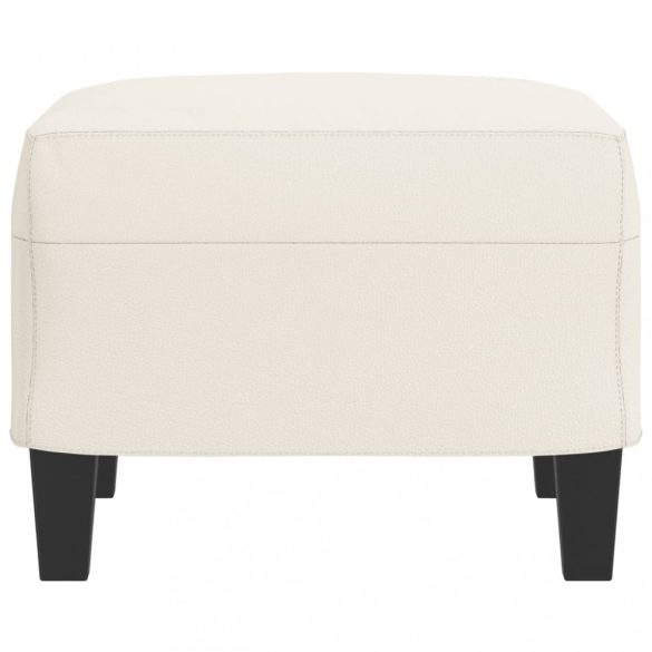 krémszínű műbőr lábzsámoly 60 x 50 x 41 cm