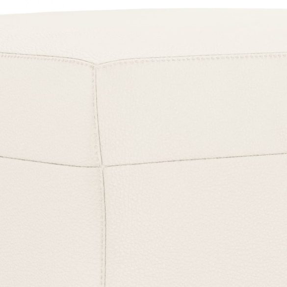 krémszínű műbőr lábzsámoly 60 x 50 x 41 cm