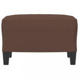 barna műbőr lábzsámoly 60 x 50 x 41 cm