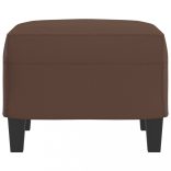 barna műbőr lábzsámoly 60 x 50 x 41 cm