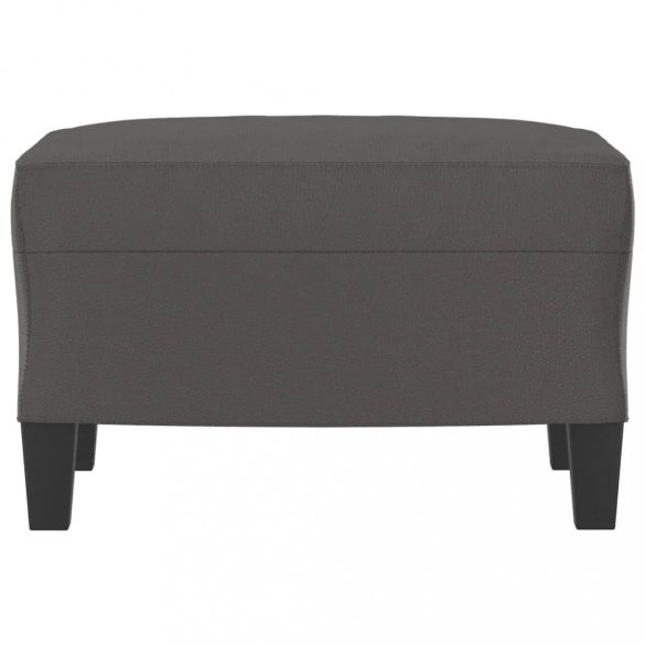 szürke műbőr lábzsámoly 60 x 50 x 41 cm