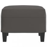 szürke műbőr lábzsámoly 60 x 50 x 41 cm