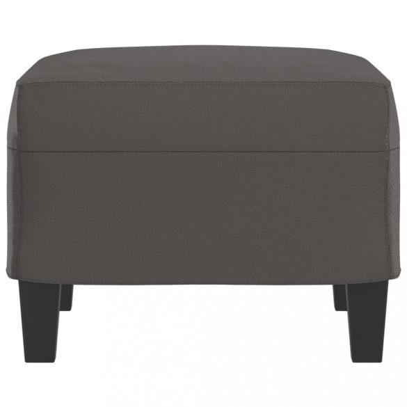 szürke műbőr lábzsámoly 60 x 50 x 41 cm