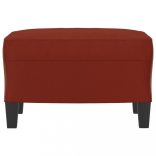 bordó műbőr lábzsámoly 60 x 50 x 41 cm